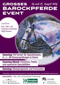 Barockpferde-Event 24./25. August 2024