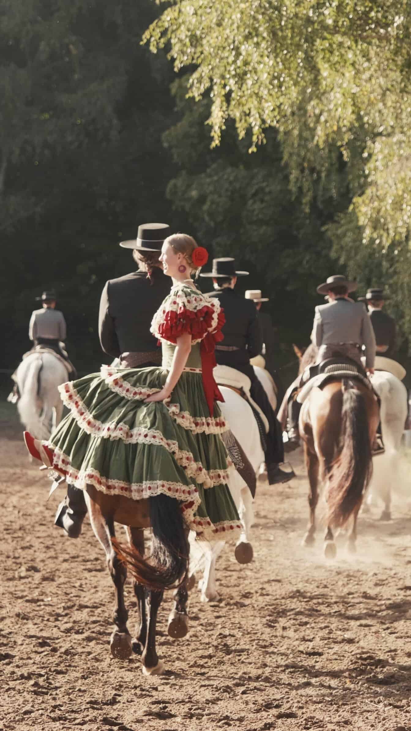 Barockpferde Event Reiter mit Flamenca