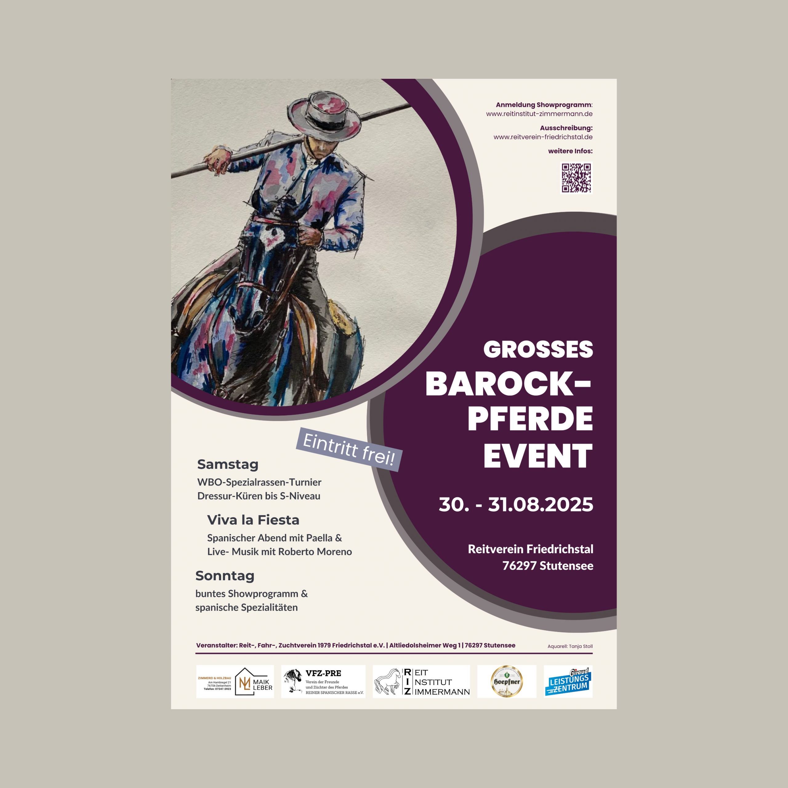Poster Barockpferde Event 2025 klein