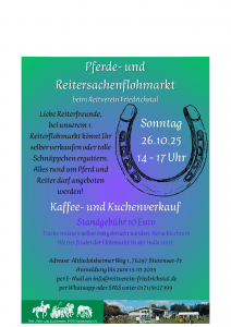 Flohmarkt 26.10.2025 Plakat