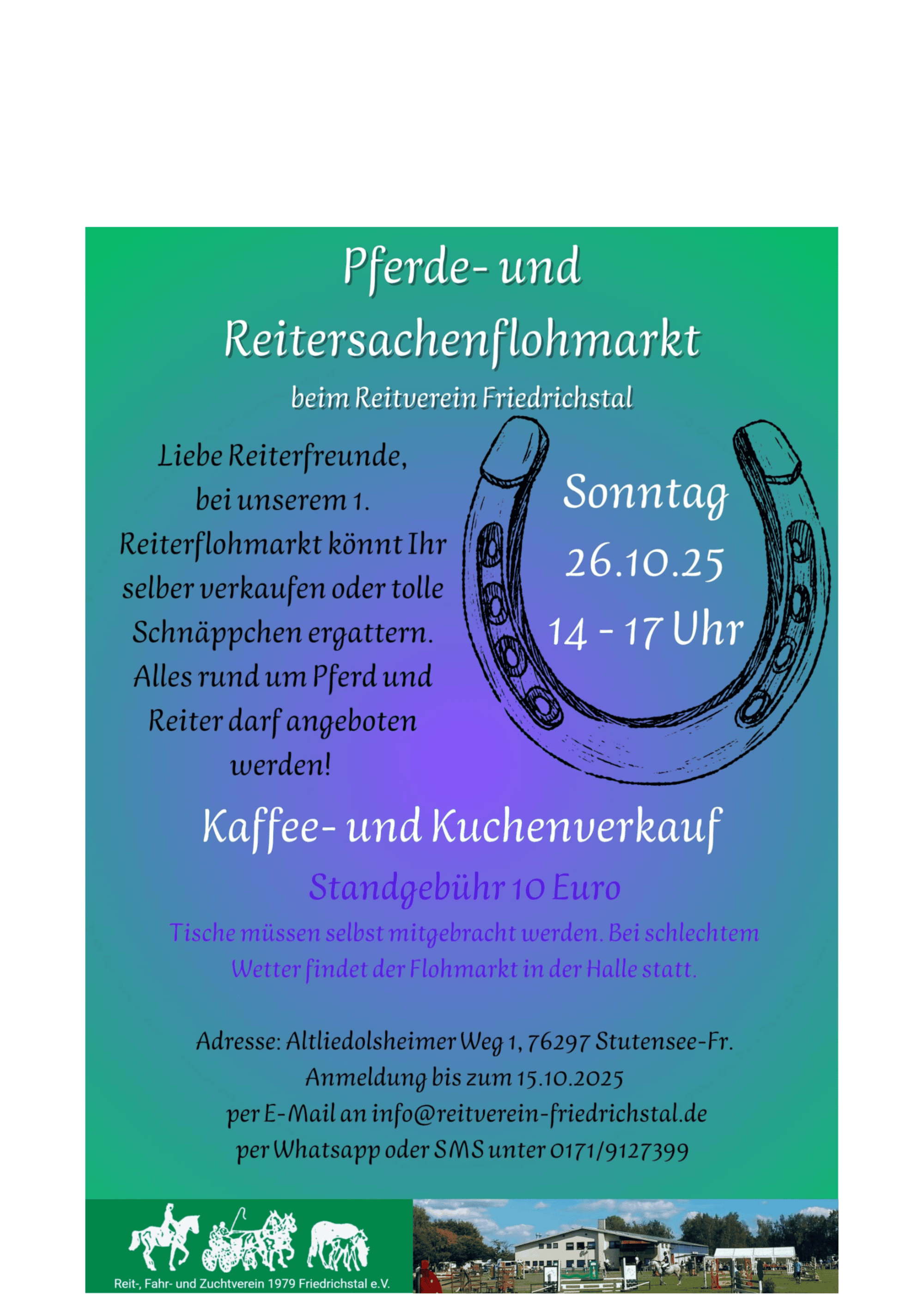 Flohmarkt 26.10.2025 Plakat
