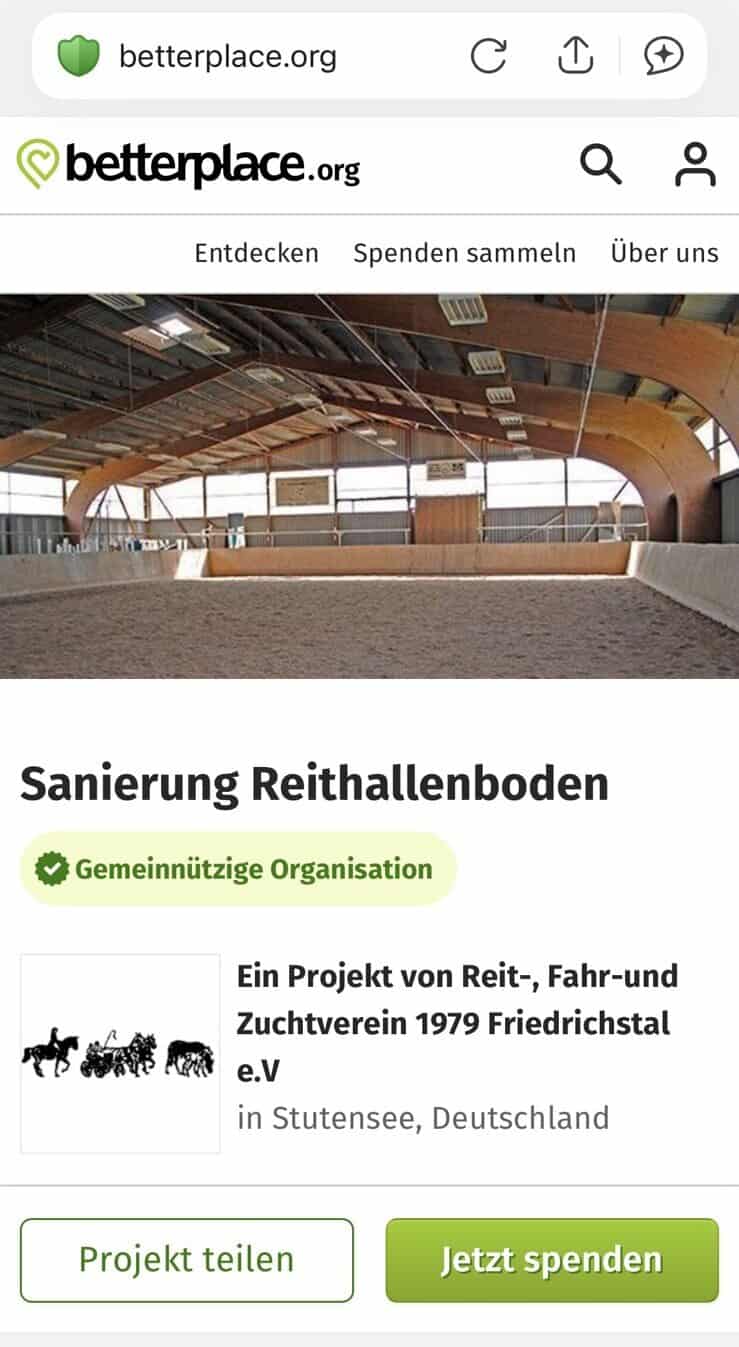 Reithallenboden Sanierung