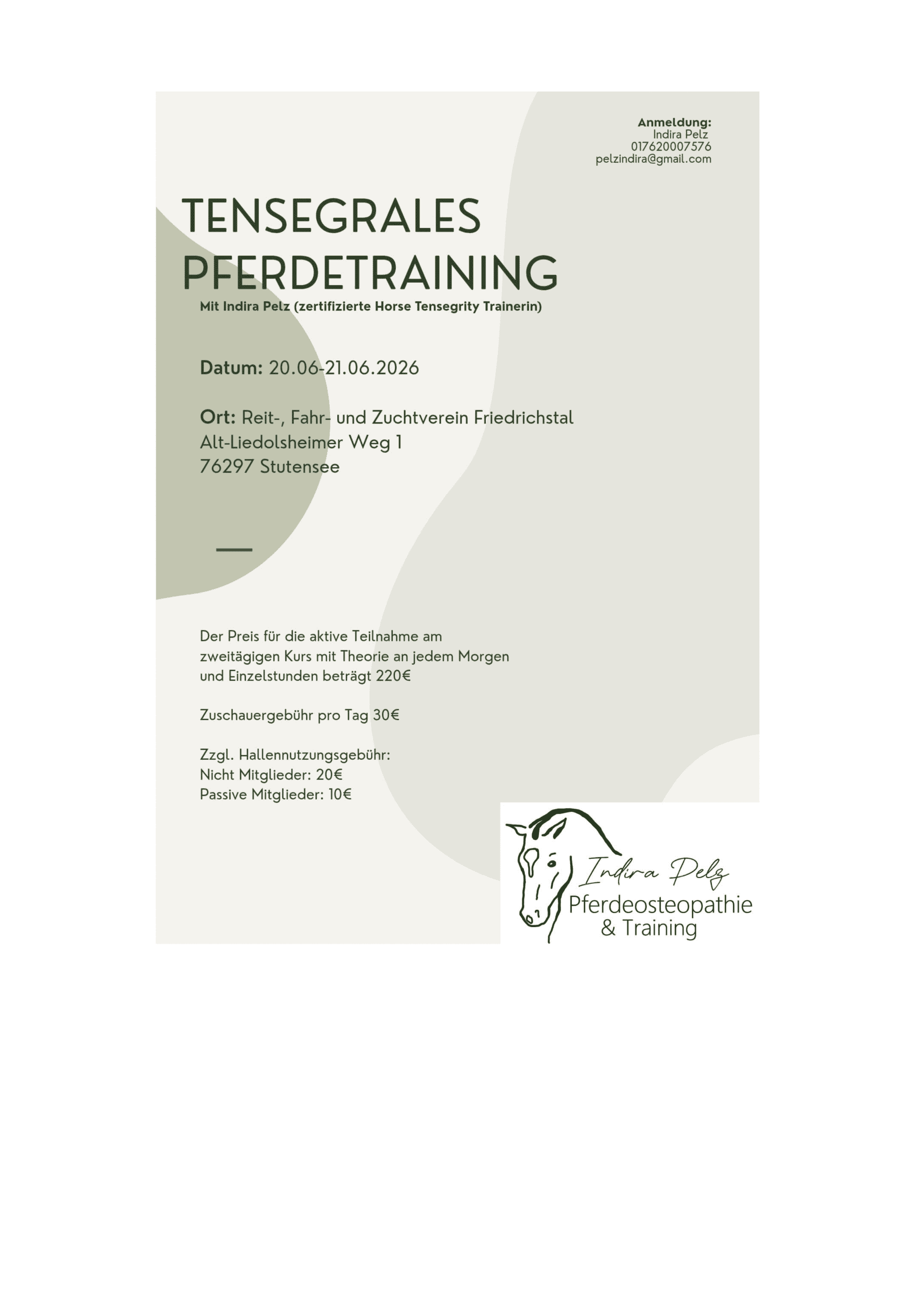 Poster Lehrgangswochenende