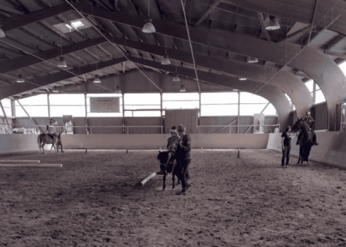 Reithalle mit Kinderreiten