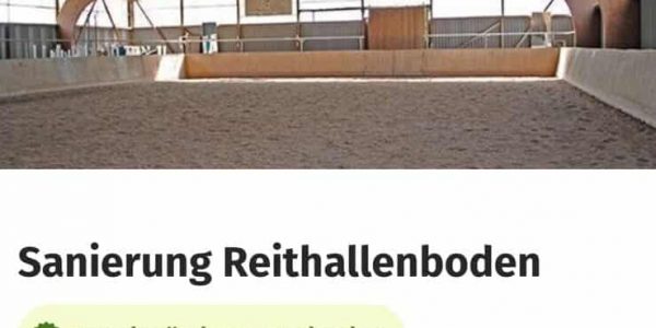 Reithallenboden Sanierung