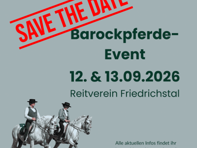 Pflegeleichte Barockpferde für Veranstaltungen, Reitverein Friedrichstal, attraktives Event in Deutschland.
