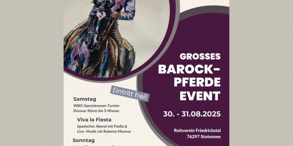 Poster Barockpferde Event 2025 klein