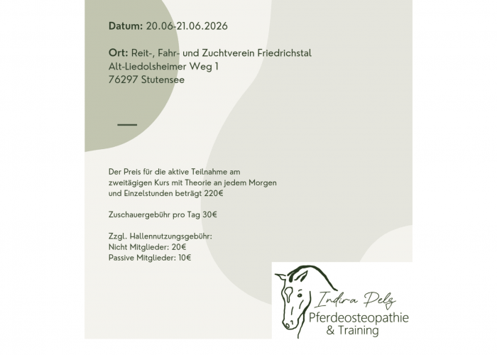 Poster Lehrgangswochenende